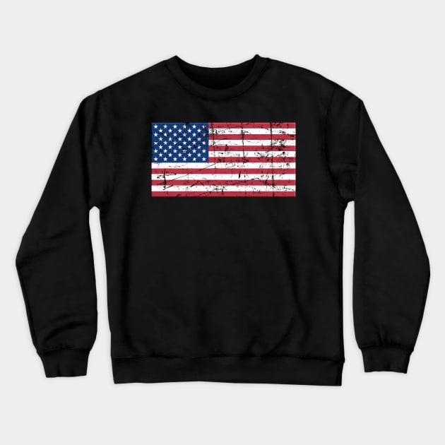 USA Amerika Flagge Vintage Design Crewneck Sweatshirt by JG0815Designs